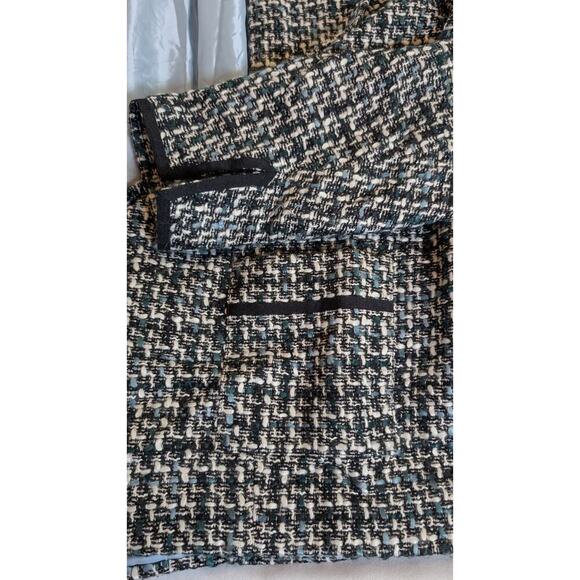 Worthington Blue, Black, White Tweed Lined Women's Blazer Coat - Size 20W - Picture 4 of 8